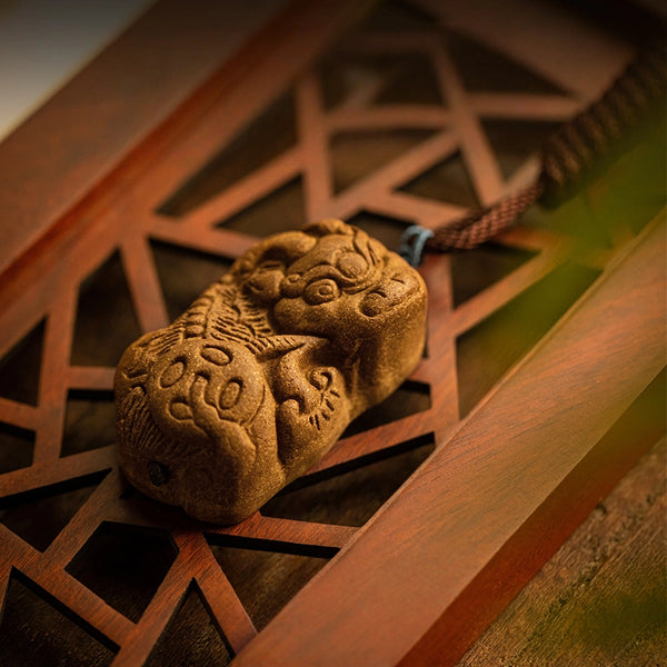 Rhubarb·Lingzhi·Pixiu Incense Pendant  | The Spiritual Guardian of Wealth and Fortune