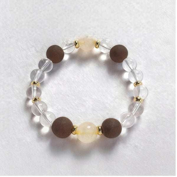 Ancient Crystal Aroma Bead Bracelet | Tang-Song Heritage | Five-Element Energy | Holistic Wellness