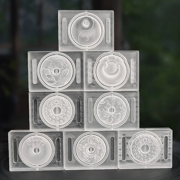 Double-sided Peace Pendant Incense Mold Set - Traditional Handmade DIY Incense Crafting Kit